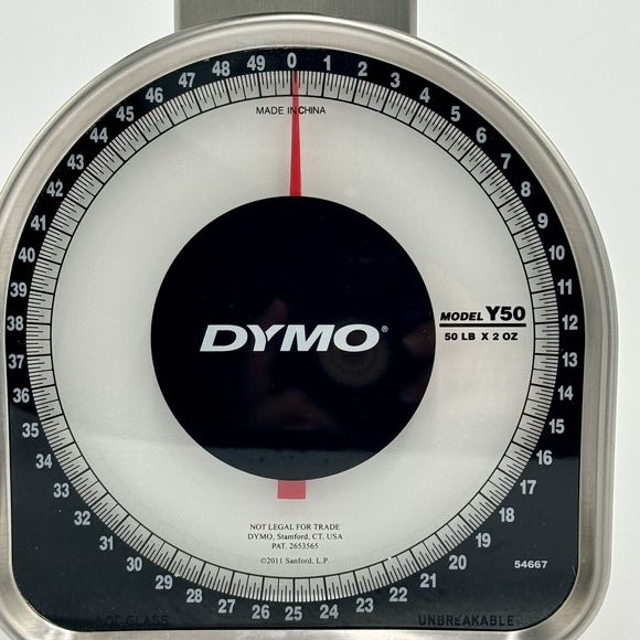 Dymo Model Y50 50lb Dial Scale/Desktop/Shipping works perfect Nently used - Picture 2 of 10
